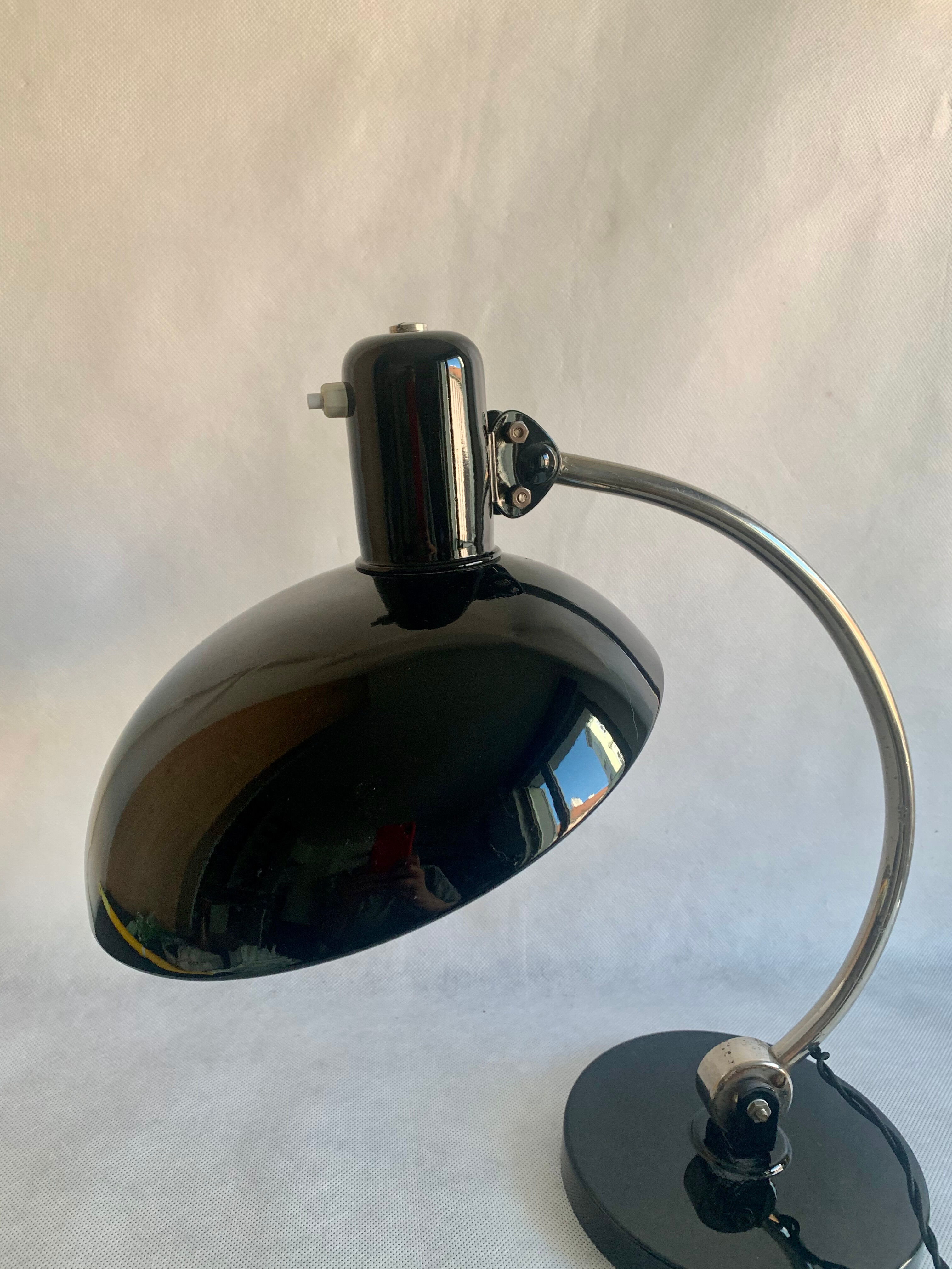 Vintage Bauhaus Table Lamp by Christian Dell for Koranda, 1930