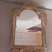 Miroir ancien en bois doré