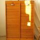 Radia vintage oak double curtain binder cabinet