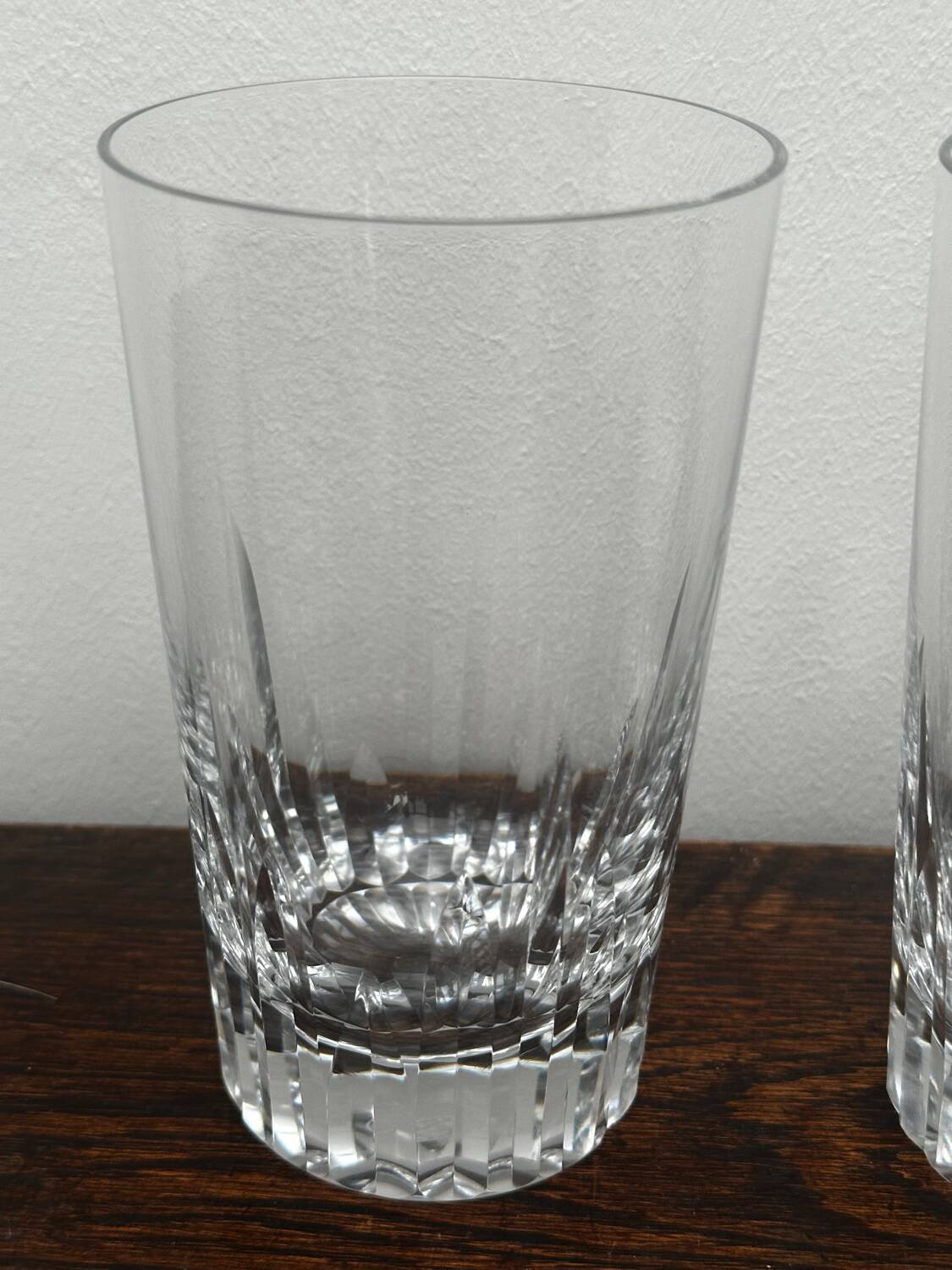 4 Baccarat Crystal Orangeade Glasses stamped Casino Model