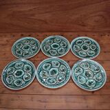 6 oyster/shellfish plates, Niderviller. Foam model.