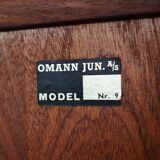 Rosewood bookcase, Danish design, 1970s, manufacture: Omann Jun