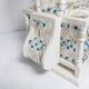 Oriental bird cage 1960 hand-painted wood and metal