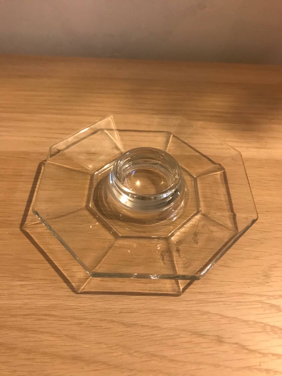 Vintage glass egg cup luminarc model Octime