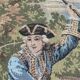 Vintage Aubusson jacquard tapestry "Hunting Scene"