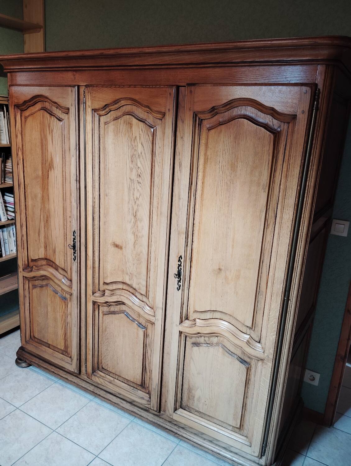 Solid oak wardrobe