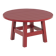Round coffee table made of solid wood, handmade, Bacon collection.