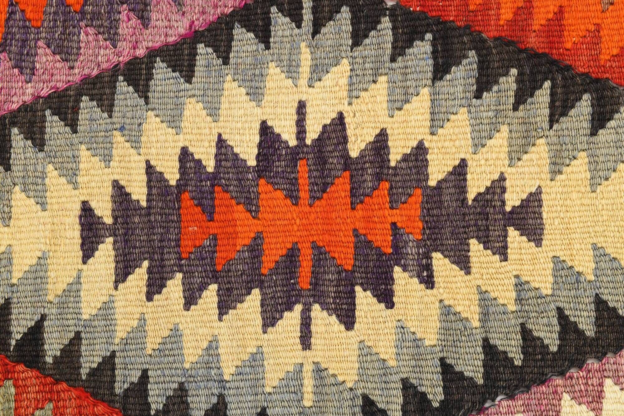 6x8 Multicolor Geometric Style Anatolian Vintage Rug, 164x233Cm