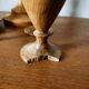 Composition of vases and cups in turned wood