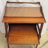 Rolling tea table with its glass tray