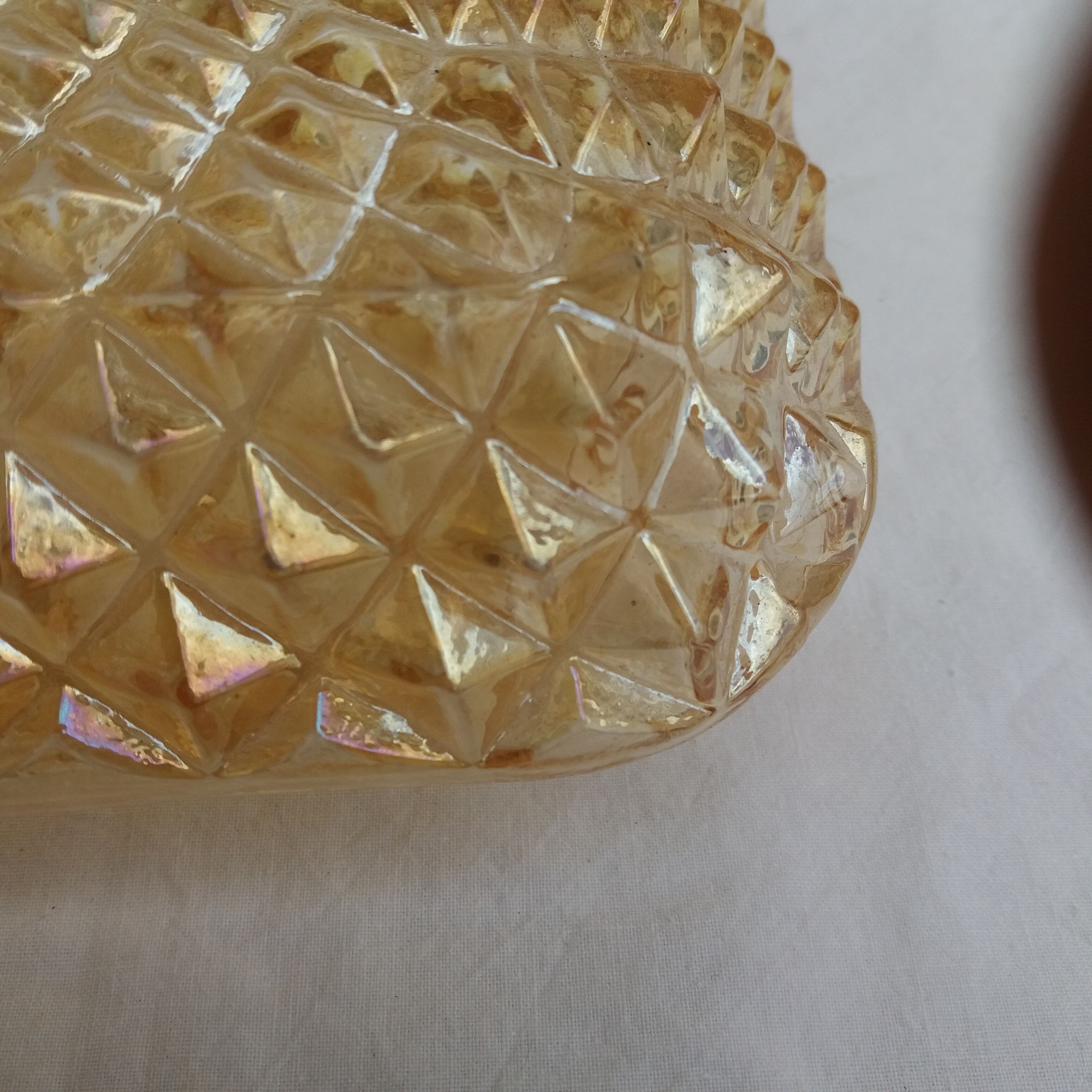 Ceiling light stained glass vintage