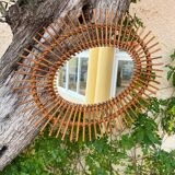 Rattan mirror 1968