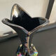 Vintage vase in iridescent ceramic 70s