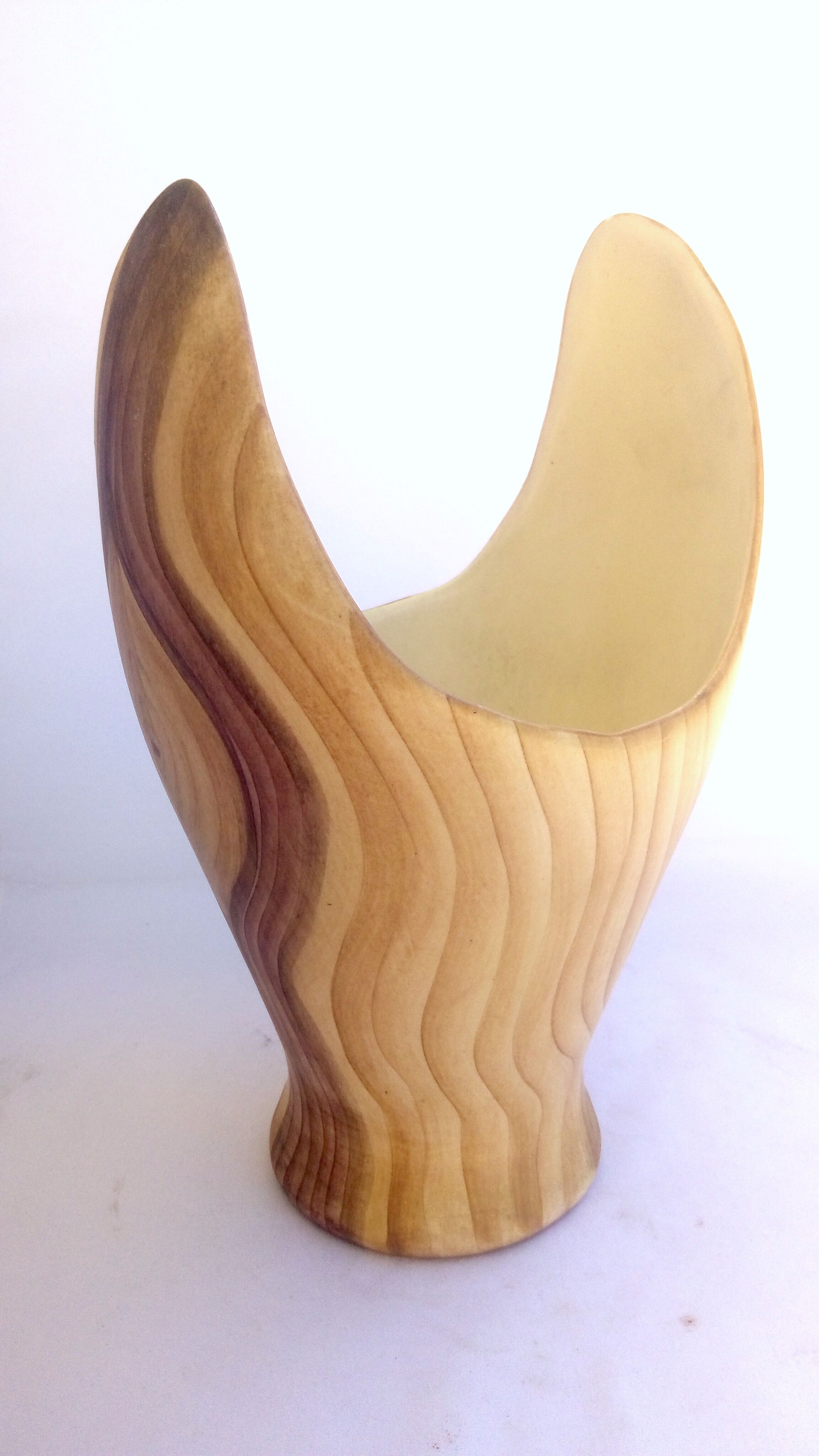 Vase earthenware imitation wood of Grandjean Jourdan