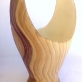 Vase earthenware imitation wood of Grandjean Jourdan