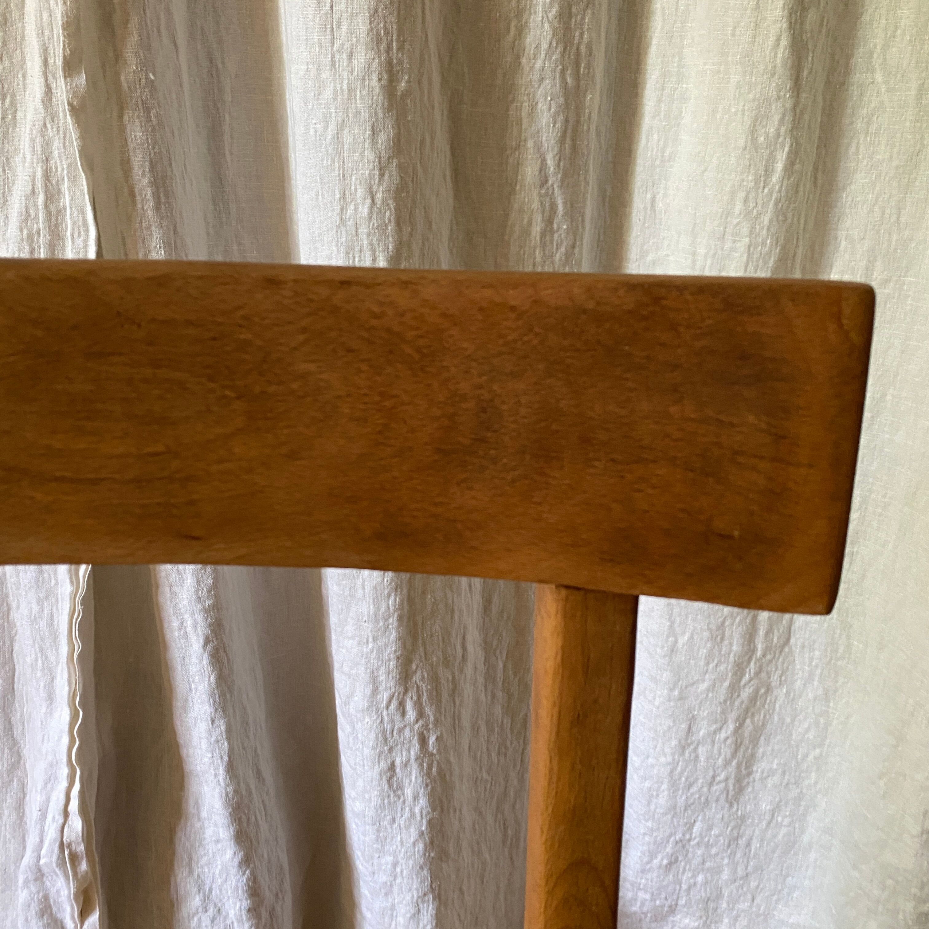 2 chairs in yellow wood fabric pierre frey