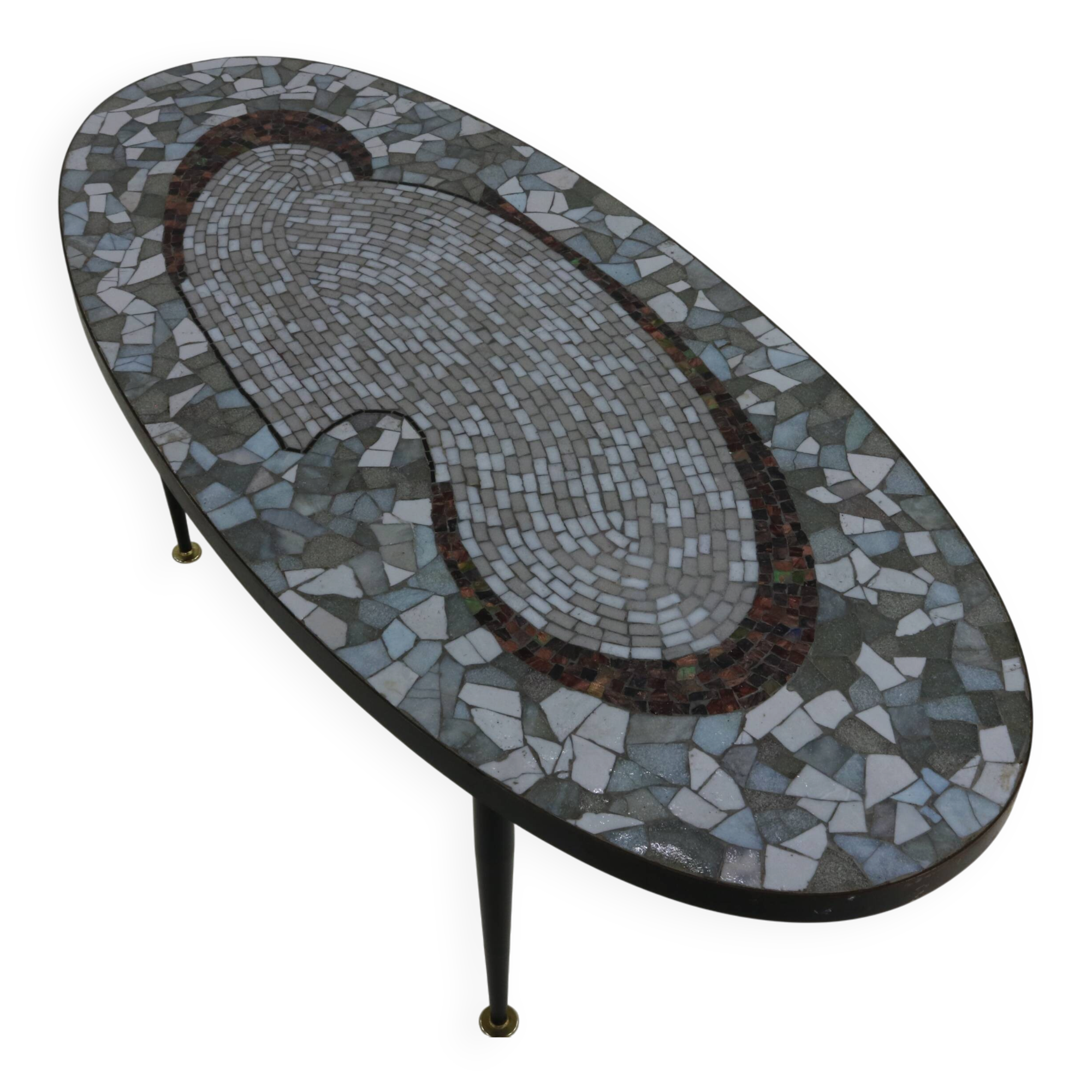 Sixties mosaic coffee table by Berthold Müller