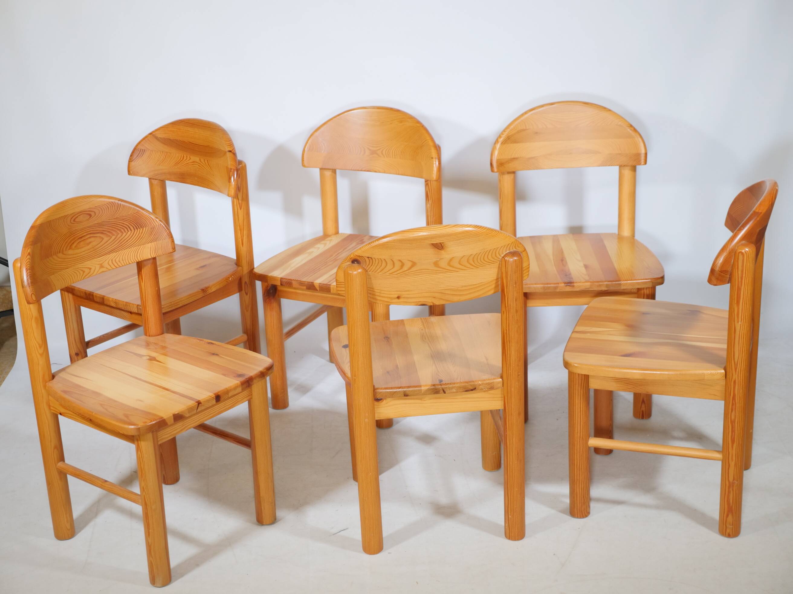 Rainer Daumiller Dining Chairs Pine Wood 1970s