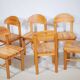 Chaises de salle à manger en bois de pin Rainer Daumiller années 1970