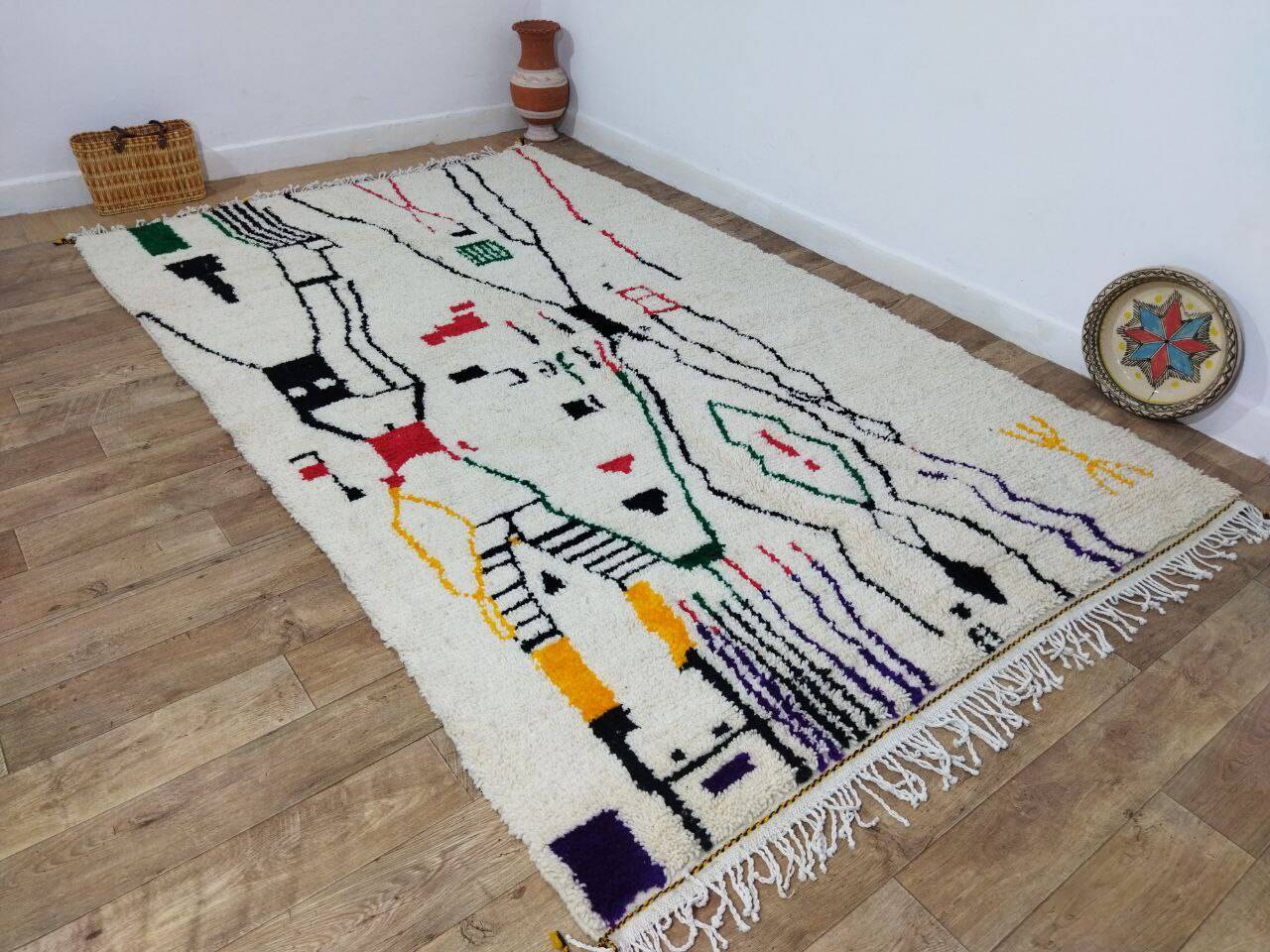 Handmade Moroccan Berber rug 315 X 190 CM