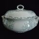 Sarreguemines vegetable soup tureen, “l’epargne toulouse”, eglantine model