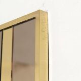 Regency Style Brass and Glass Coat Rack, Italy 1970s