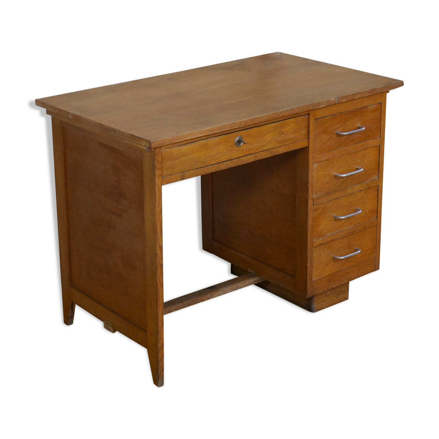 Bureau en chêne des années 50 60