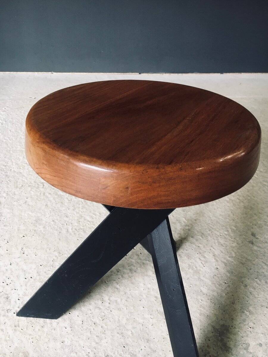 Modernist S31 Stool by Pierre Chapo, France, 1970s