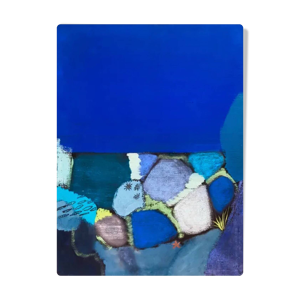 Tableau bleu Figuratif