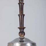 Vintage 1950s pink glass pendant lamp, Italian design