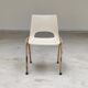 White molded plastic children's chair 1980