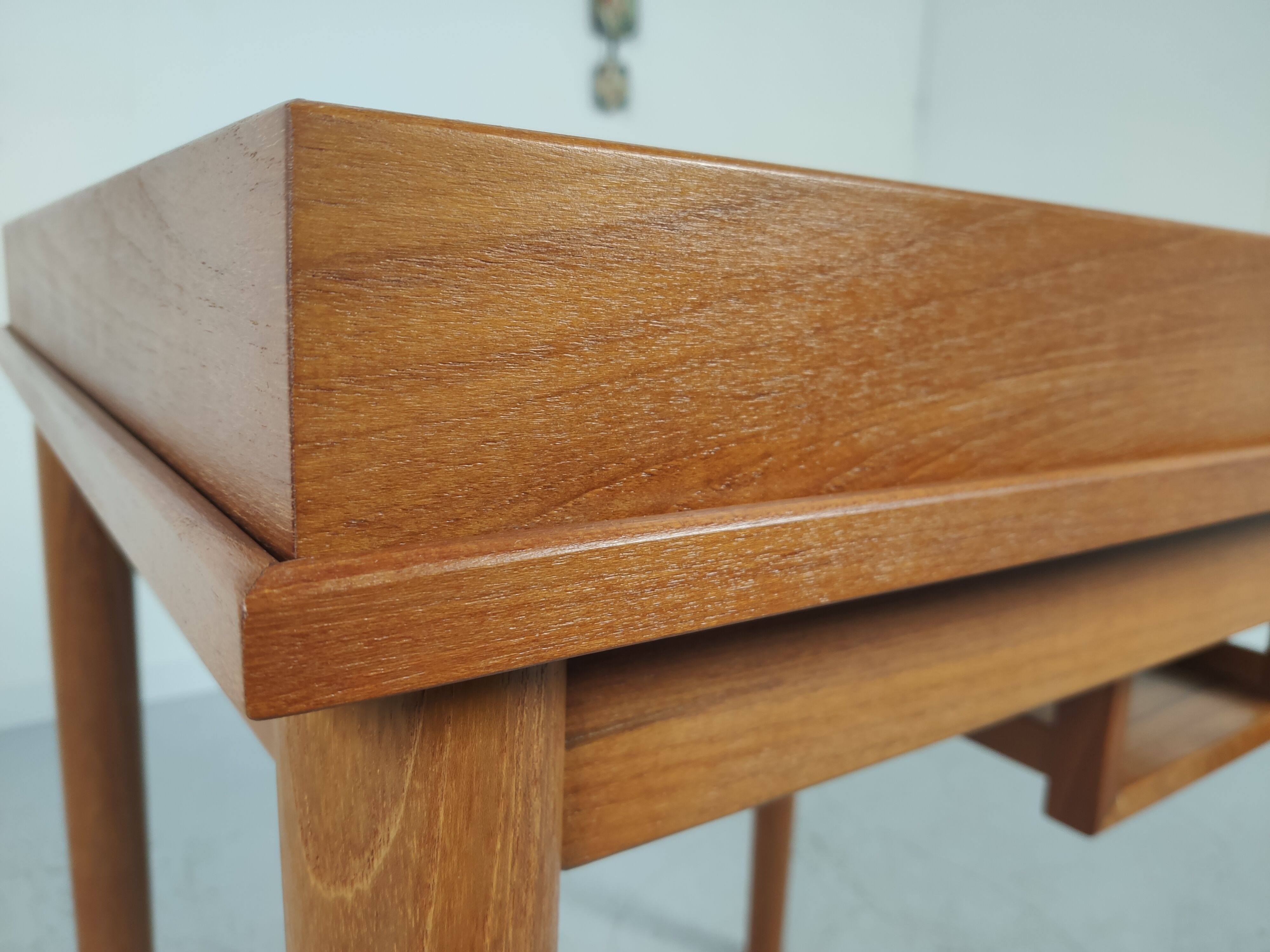 Scandinavian teak game table, 60s and 70s