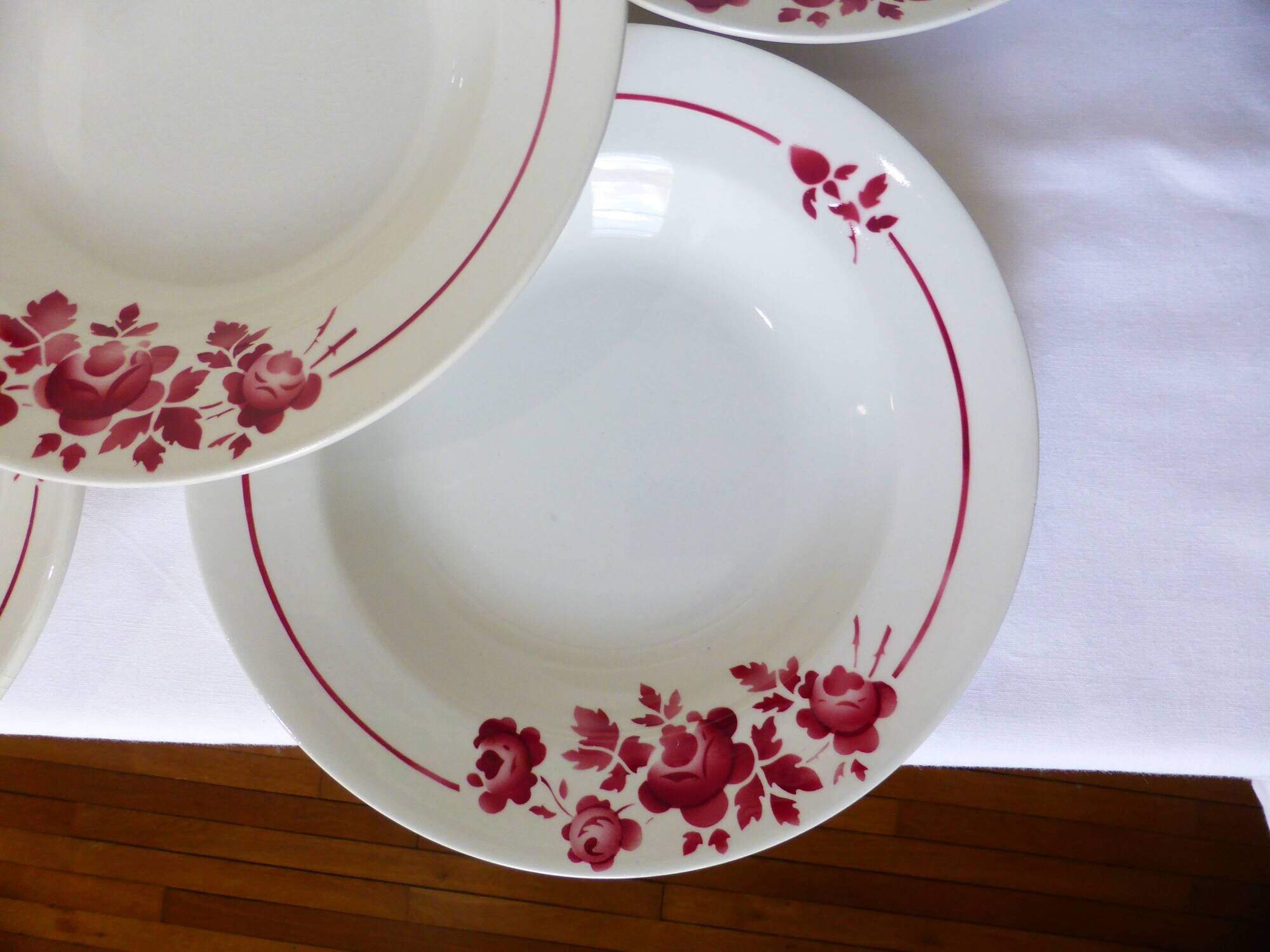 5 assiettes creuses vintage du Moulin des Loups 220627