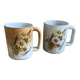 Duo of Vallauris stoneware mugs