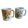 Duo of Vallauris stoneware mugs