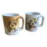 Duo de mugs en grès Vallauris