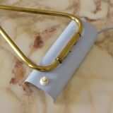 Original 1950s light blue & brass metal Swing Wall Light Made by Cosack, Germany