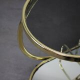 Mid-Century Coctail Serving Bar Table made of Brass, 1970s, Germany