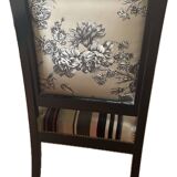 Restoration armchair with mahogany cross.