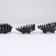 Stackable brass hedgehog ashtrays by Walter Bosse, Herta Baller, Austria, 1950s.