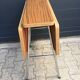 Folding Side Table in Formica & Chromed Metal Vintage Retro 1960 - 1970