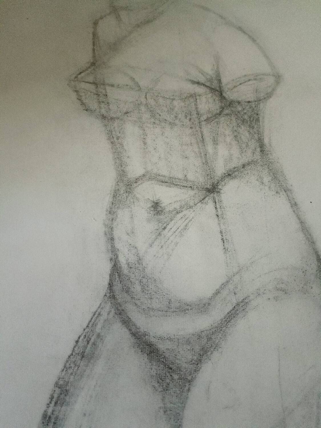 Study, drawing, nude