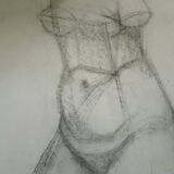 Study, drawing, nude