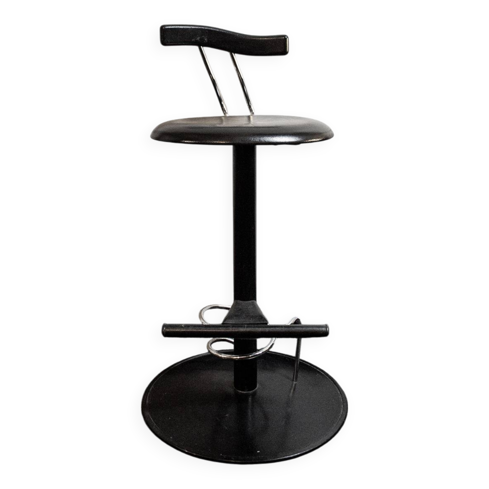 Sgabello Marlon da bar postmoderni di Bonaldo, Italia anni '80