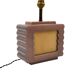 Art deco ceramic table lamp, Andre Fau Boulogne France circa 1940s