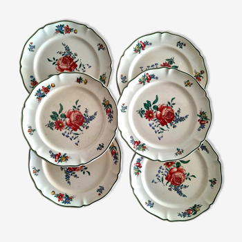 Set de 6 assiettes plates Villeroy et Boch 1562