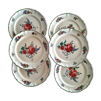 Set of 6 flat plates Villeroy and Boch 1562