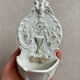 Bénitier en porcelaine « calice » fin XIXème
