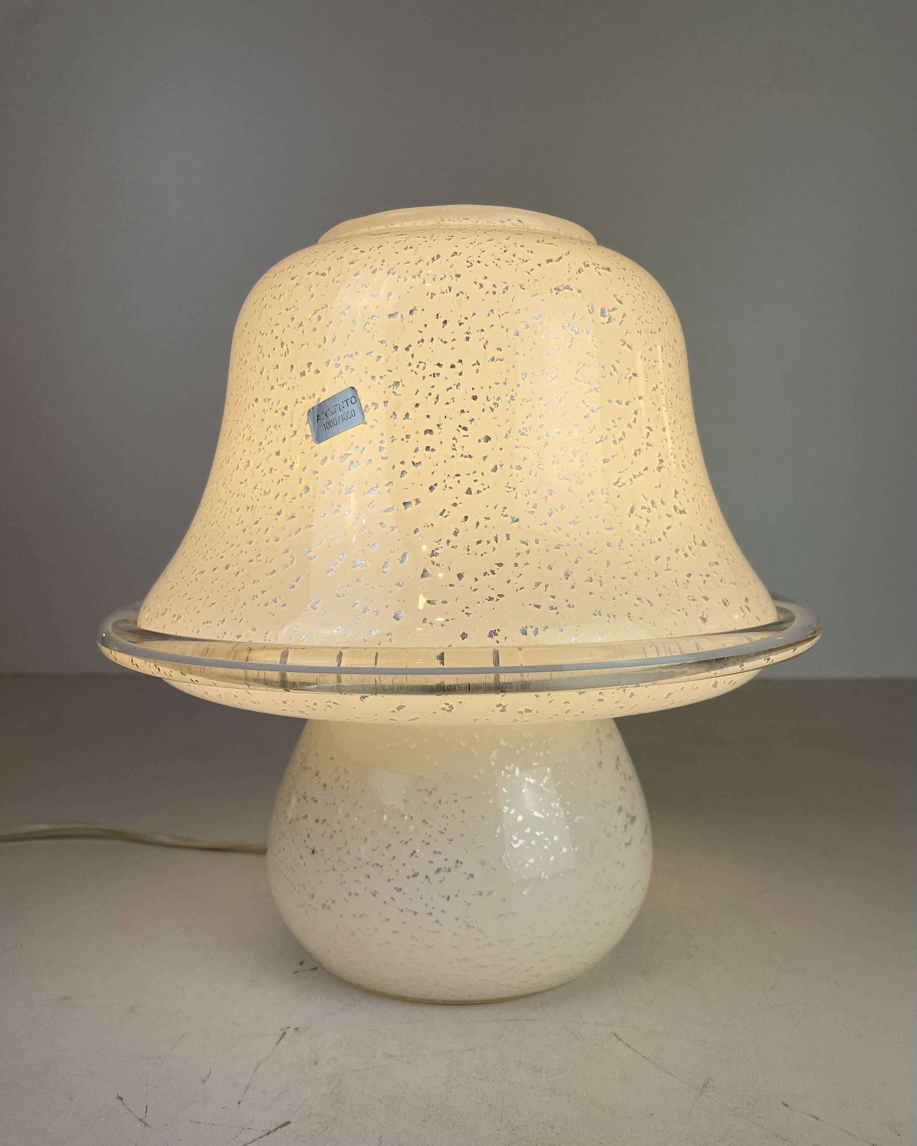 Mushroom Murano Table Lamp, 1980s