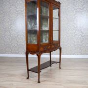 Vitrine en acajou incrustée anglaise